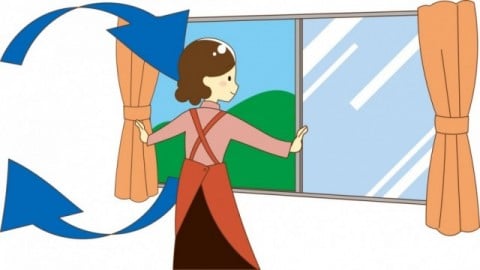 セフティルーバーウィンドウは窓を開けても安心の女性に優しい窓。